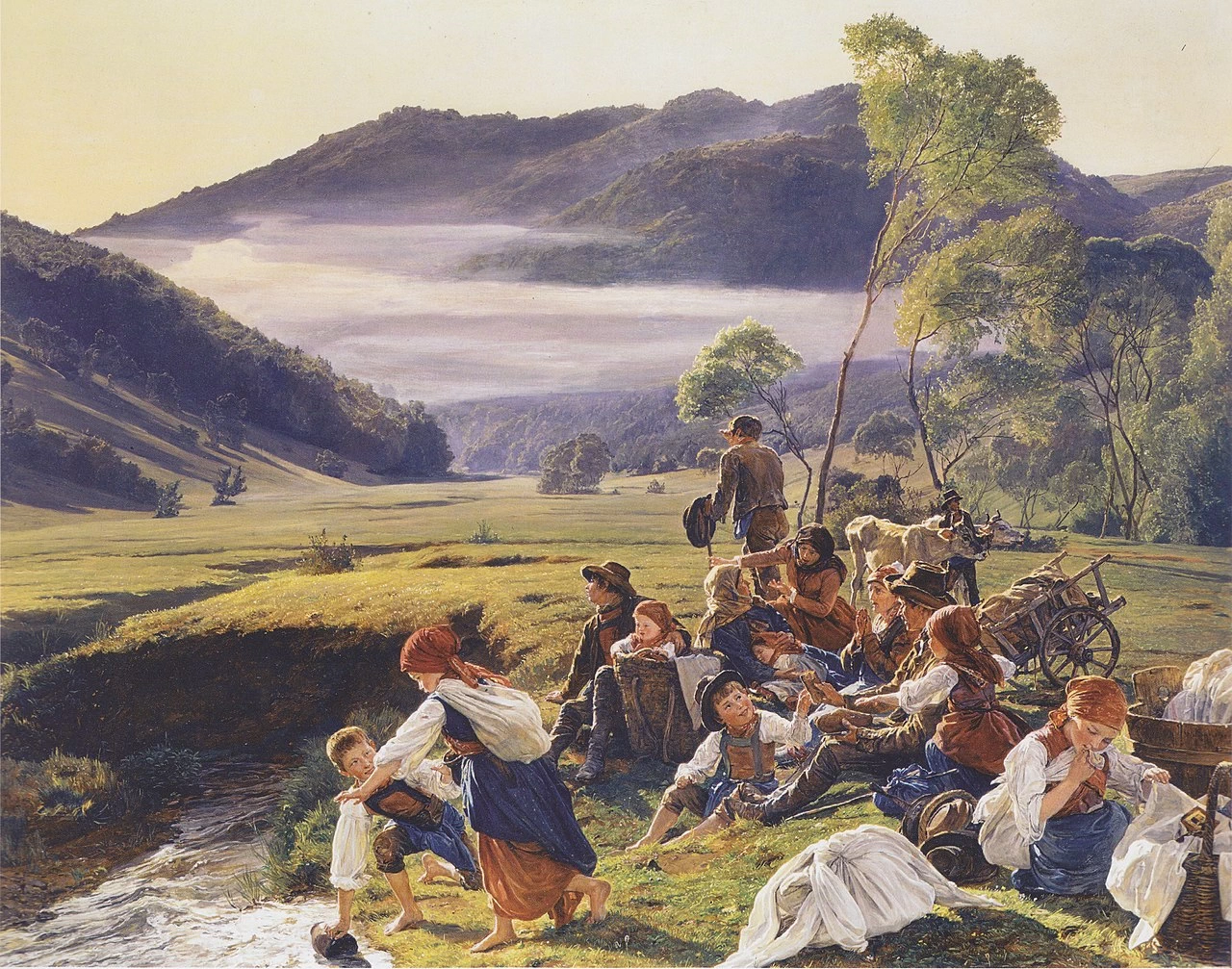 I pellegrini in riposo